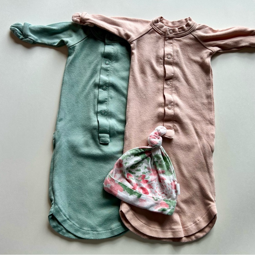 Goumi Convertible Sleeper Gown Bundle Size Newborn